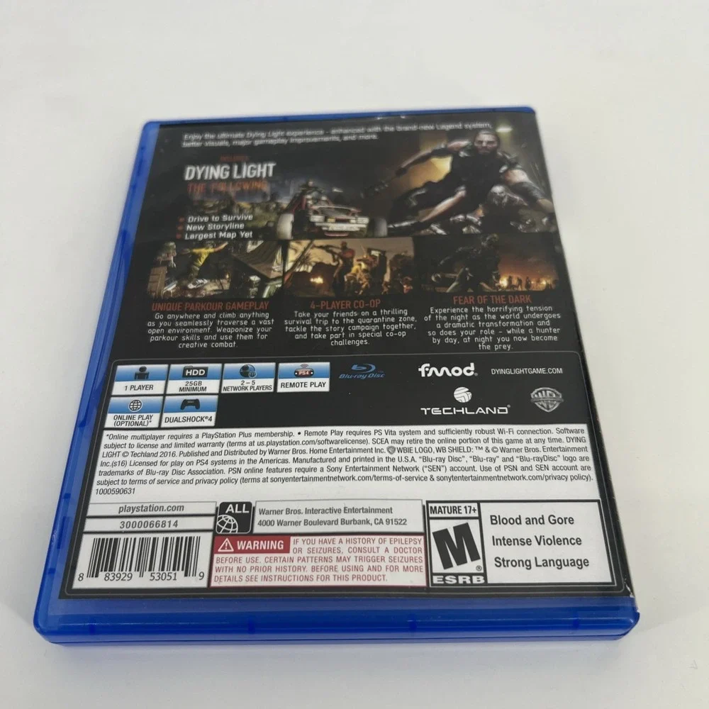 Dying Light: The Following -- Enhanced Edition (Sony PlayStation 4, 2016)